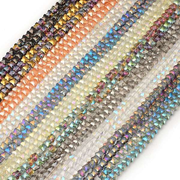 PandaHall Electroplate Transparent Glass Beads Strands, Butterfly, Mixed Color, 6.3x8x5.2mm, Hole: 0.9mm, about 110pcs/strand, 25.98 inch..., Multicolor
PandaHall Electroplate Transparent Glass Beads Strands, Butterfly, Mixed Color, 6.3x8x5.2mm, Hole: 0.9mm, about 110pcs/strand, 25.98 inch..., Multicolor