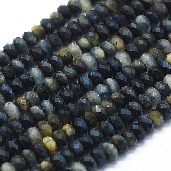 PandaHall Natural Blue Tiger Eye Beads Strands, Faceted, Rondelle, 6x4mm, Hole: 1mm, about 88pcs/strand, 15.35 inch(39cm) Tiger Eye Rondelle...
PandaHall Natural Blue Tiger Eye Beads Strands, Faceted, Rondelle, 6x4mm, Hole: 1mm, about 88pcs/strand, 15.35 inch(39cm) Tiger Eye Rondelle...