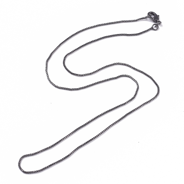 PandaHall Brass Venetian Chain, Box Chain Necklaces, with Lobster Claw Clasps, Long-Lasting Plated, Gunmetal, 16.53 inch(42cm), 1mm Brass
PandaHall Brass Venetian Chain, Box Chain Necklaces, with Lobster Claw Clasps, Long-Lasting Plated, Gunmetal, 16.53 inch(42cm), 1mm Brass
