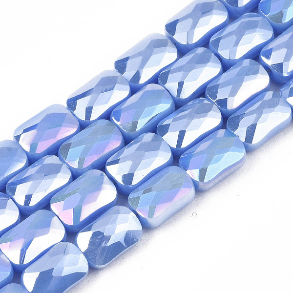 PandaHall Electroplate Opaque Solid Color Glass Beads Strands, AB Color Plated, Faceted, Rectangle, Cornflower Blue, 7x4x3mm, Hole: 1mm...
PandaHall Electroplate Opaque Solid Color Glass Beads Strands, AB Color Plated, Faceted, Rectangle, Cornflower Blue, 7x4x3mm, Hole: 1mm...