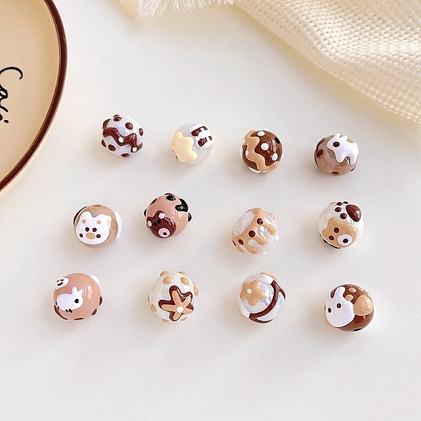 PandaHall Opaque Acrylic Bead with Enamel, Round, Mixed Color, 16mm Acrylic Round Multicolor
PandaHall Opaque Acrylic Bead with Enamel, Round, Mixed Color, 16mm Acrylic Round Multicolor