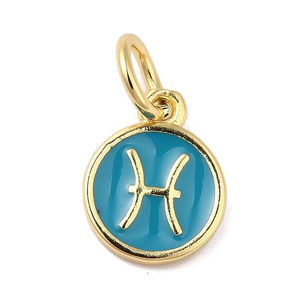 PandaHall Real 18K Gold Plated Brass Enamel Charms, with Jump Ring, Long-Lasting Plated, Lead Free & Cadmium Free, Flat Round with Pisces...
PandaHall Real 18K Gold Plated Brass Enamel Charms, with Jump Ring, Long-Lasting Plated, Lead Free & Cadmium Free, Flat Round with Pisces...
