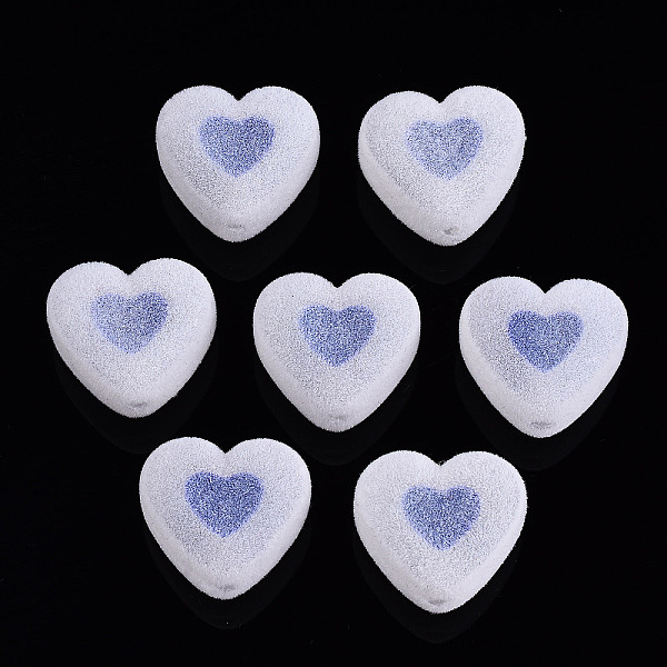 PandaHall Flocky Acrylic Beads, Bead in Bead, Heart, Royal Blue, 16x18x11mm, Hole: 2mm Acrylic Heart
PandaHall Flocky Acrylic Beads, Bead in Bead, Heart, Royal Blue, 16x18x11mm, Hole: 2mm Acrylic Heart