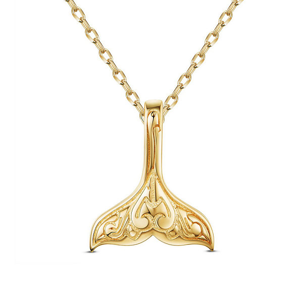 PandaHall SHEGRACE 925 Sterling Silver Pendant Necklaces, with 925 Stamp, Whale Tail Shape, Golden, 15.75 inch Sterling Silver
PandaHall SHEGRACE 925 Sterling Silver Pendant Necklaces, with 925 Stamp, Whale Tail Shape, Golden, 15.75 inch Sterling Silver