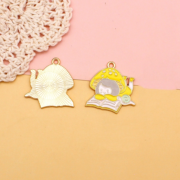 PandaHall Alloy Enamel Pendants, Mushroom Charms, Yellow, 25x16~24mm Alloy+Enamel Mushroom Yellow
PandaHall Alloy Enamel Pendants, Mushroom Charms, Yellow, 25x16~24mm Alloy+Enamel Mushroom Yellow