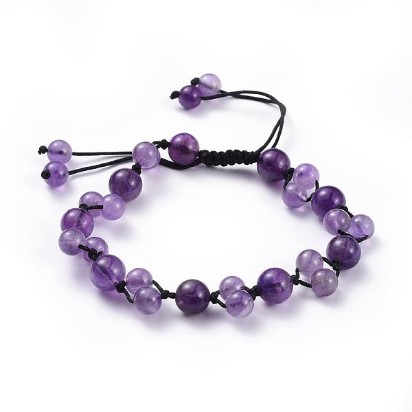 PandaHall Adjustable Nylon Cord Braided Bead Bracelets, with Natural Amethyst Beads, 2-1/8 inch~3-1/2 inch(5.4~8.8cm) Amethyst
PandaHall Adjustable Nylon Cord Braided Bead Bracelets, with Natural Amethyst Beads, 2-1/8 inch~3-1/2 inch(5.4~8.8cm) Amethyst