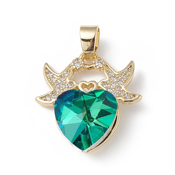 PandaHall Real 18K Gold Plated Rack Plating Brass Micro Pave Cubic Zirconia Pendants, with Glass, Long-Lasting Plated, Cadmium Free & Lead..., Green
PandaHall Real 18K Gold Plated Rack Plating Brass Micro Pave Cubic Zirconia Pendants, with Glass, Long-Lasting Plated, Cadmium Free & Lead..., Green