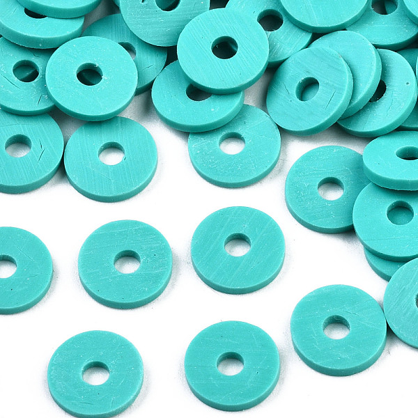 PandaHall Handmade Polymer Clay Beads, Disc/Flat Round, Heishi Beads, Dark Turquoise, 6x1mm, Hole: 2mm, about 23500pcs/1000g Polymer Clay...
PandaHall Handmade Polymer Clay Beads, Disc/Flat Round, Heishi Beads, Dark Turquoise, 6x1mm, Hole: 2mm, about 23500pcs/1000g Polymer Clay...