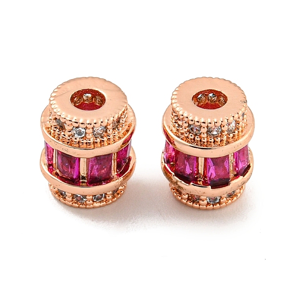 PandaHall Rack Plating Brass Cubic Zirconia Beads, Long-Lasting Plated, Lead Free & Cadmium Free, Column, Rose Gold, 7.5x7mm, Hole: 2mm..., Pink
PandaHall Rack Plating Brass Cubic Zirconia Beads, Long-Lasting Plated, Lead Free & Cadmium Free, Column, Rose Gold, 7.5x7mm, Hole: 2mm..., Pink