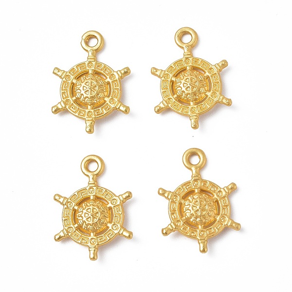 PandaHall Rack Plating Alloy Pendants, Cadmium Free & Lead Free & Nickle Free, Helm Charms, Matte Gold Color, 18.5x13.5x3mm, Hole: 1.8mm...
PandaHall Rack Plating Alloy Pendants, Cadmium Free & Lead Free & Nickle Free, Helm Charms, Matte Gold Color, 18.5x13.5x3mm, Hole: 1.8mm...
