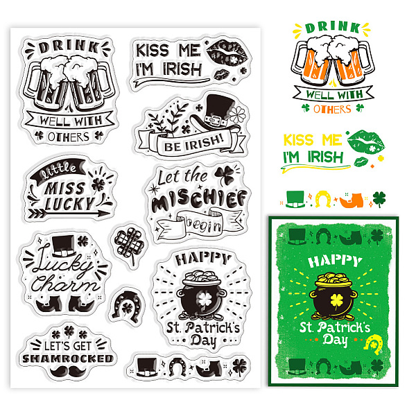 PandaHall GLOBLELAND Clover Shamrock Clear Stamps Clover Silicone Stamps Irish Shamrock Clear Stamp for DIY Scrapbooking Photo Album Cards...
PandaHall GLOBLELAND Clover Shamrock Clear Stamps Clover Silicone Stamps Irish Shamrock Clear Stamp for DIY Scrapbooking Photo Album Cards...