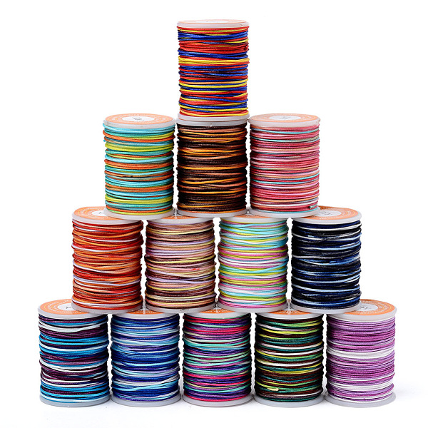 PandaHall Segment Dyed Polyester Thread, Braided Cord, Mixed Color, 0.8mm, about 10.93 yards(10m)/roll Polyester Multicolor
PandaHall Segment Dyed Polyester Thread, Braided Cord, Mixed Color, 0.8mm, about 10.93 yards(10m)/roll Polyester Multicolor