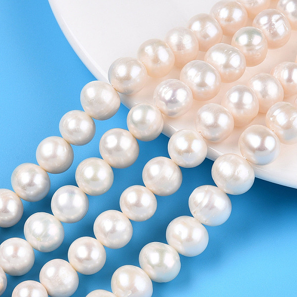 PandaHall Natural Cultured Freshwater Pearl Beads Strands, Potato, Creamy White, 9~11mm, Hole: 0.6mm, about 41pcs/strand, 15.35~15.75 inch...
PandaHall Natural Cultured Freshwater Pearl Beads Strands, Potato, Creamy White, 9~11mm, Hole: 0.6mm, about 41pcs/strand, 15.35~15.75 inch...