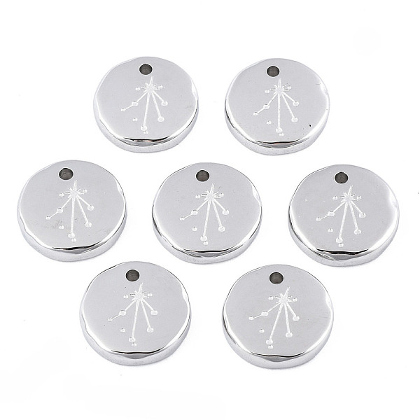 PandaHall 316 Surgical Stainless Steel Charms, Flat Round with Constellation, Stainless Steel Color, Libra, 10x2mm, Hole: 1mm 316 Surgical...
PandaHall 316 Surgical Stainless Steel Charms, Flat Round with Constellation, Stainless Steel Color, Libra, 10x2mm, Hole: 1mm 316 Surgical...