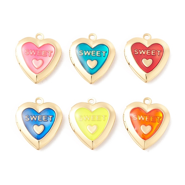 PandaHall Rack Plating Brass Enamel Locket Pendants, Long-Lasting Plated, Real 18K Gold Plated, Cadmium Free & Nickel Free & Lead Free..., Multicolor
PandaHall Rack Plating Brass Enamel Locket Pendants, Long-Lasting Plated, Real 18K Gold Plated, Cadmium Free & Nickel Free & Lead Free..., Multicolor