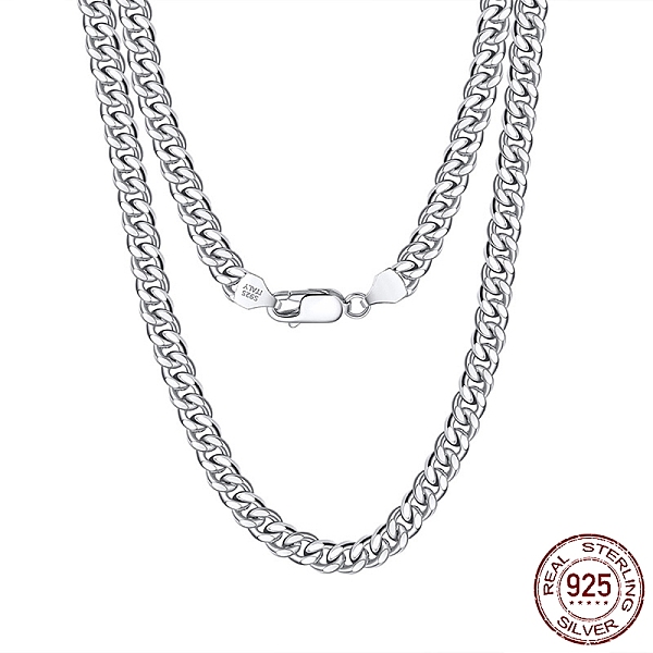 PandaHall Rhodium Plated 925 Sterling Silver Cuban Link Chain Necklace, Diamond Cut Chains Necklace, with S925 Stamp, Real Platinum Plated...
PandaHall Rhodium Plated 925 Sterling Silver Cuban Link Chain Necklace, Diamond Cut Chains Necklace, with S925 Stamp, Real Platinum Plated...