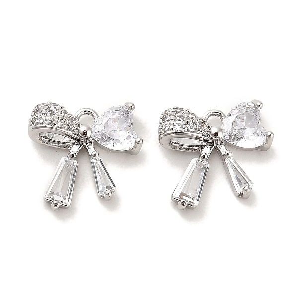 PandaHall Brass Micro Pave Clear Cubic Zirconia Pendants, with Glass, Bowknot, Real Platinum Plated, 12x12.5x4.5mm, Hole: 1.5mm Brass+Cubic...
PandaHall Brass Micro Pave Clear Cubic Zirconia Pendants, with Glass, Bowknot, Real Platinum Plated, 12x12.5x4.5mm, Hole: 1.5mm Brass+Cubic...