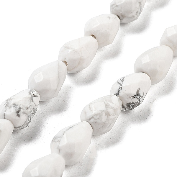 PandaHall Natural Howlite Beads Strands, Faceted Teardrop, 10x7mm, Hole: 1.2mm, about 20pcs/strand, 7.87''(20cm) Howlite Teardrop
PandaHall Natural Howlite Beads Strands, Faceted Teardrop, 10x7mm, Hole: 1.2mm, about 20pcs/strand, 7.87''(20cm) Howlite Teardrop