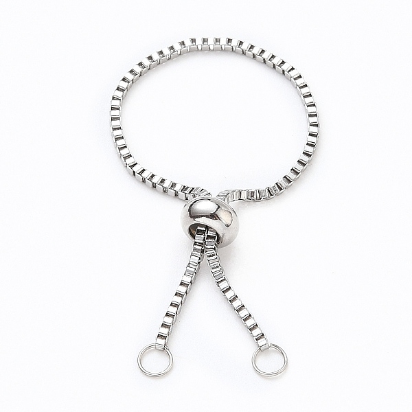 PandaHall Adjustable 316 Surgical Stainless Steel Box Chain Slider Ring Making, Bolo Chain Ring Making, Stainless Steel Color, 1.2mm, Inner...
PandaHall Adjustable 316 Surgical Stainless Steel Box Chain Slider Ring Making, Bolo Chain Ring Making, Stainless Steel Color, 1.2mm, Inner...