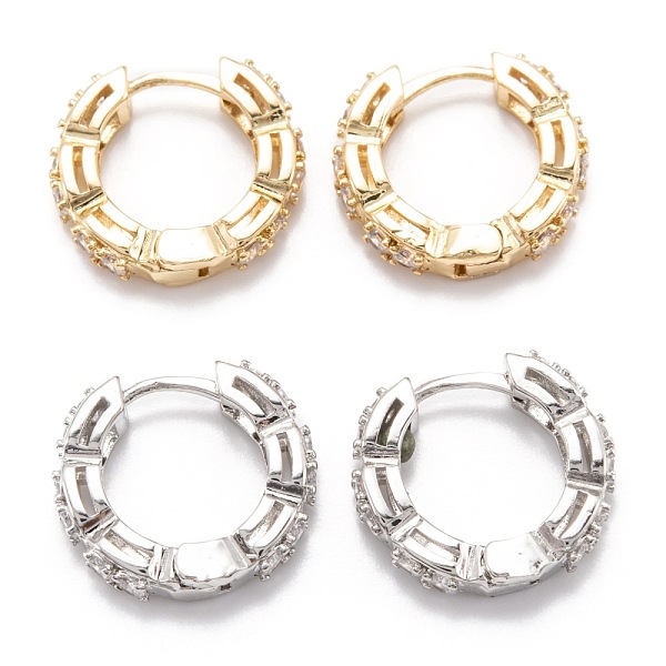 PandaHall Brass Micro Clear Pave Cubic Zirconia Huggie Hoop Earrings, Ring, Mixed Color, 17.5x4mm, Pin: 1mm Brass Ring Clear
PandaHall Brass Micro Clear Pave Cubic Zirconia Huggie Hoop Earrings, Ring, Mixed Color, 17.5x4mm, Pin: 1mm Brass Ring Clear