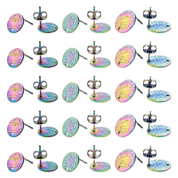 PandaHall UNICRAFTALE 30pcs Rainbow 3 Styles Flat Round Textured Stud Earring Findings Stainless Steel Stud Earrings Post Blank Base with...
PandaHall UNICRAFTALE 30pcs Rainbow 3 Styles Flat Round Textured Stud Earring Findings Stainless Steel Stud Earrings Post Blank Base with...