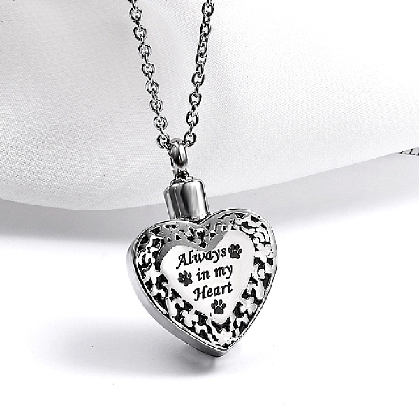 PandaHall Heart with Word Shape Stainless Steel Pendant Necklaces with Cable Chains, Stainless Steel Color, no size Stainless Steel Heart
PandaHall Heart with Word Shape Stainless Steel Pendant Necklaces with Cable Chains, Stainless Steel Color, no size Stainless Steel Heart