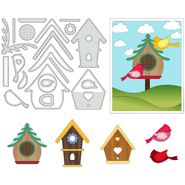 PandaHall Carbon Steel Cutting Dies Stencils, for DIY Scrapbooking, Photo Album, Decorative Embossing Paper Card, Bird House, 120x137x0.8mm...
PandaHall Carbon Steel Cutting Dies Stencils, for DIY Scrapbooking, Photo Album, Decorative Embossing Paper Card, Bird House, 120x137x0.8mm...