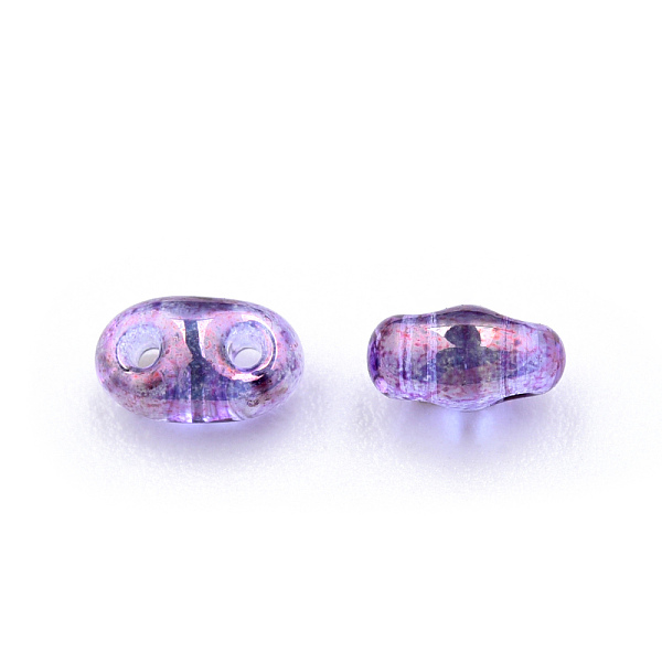 PandaHall Transparent Czech Glass Seed Beads, Colours Luster, 2-Hole, Oval, Medium Purple, 5x3.5x2.5mm, Hole: 0.9mm, about 500g/bag Czech...
PandaHall Transparent Czech Glass Seed Beads, Colours Luster, 2-Hole, Oval, Medium Purple, 5x3.5x2.5mm, Hole: 0.9mm, about 500g/bag Czech...