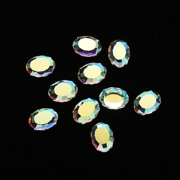 PandaHall Oval Transparent Glass Cabochons, Nail Art Decoration Accessories, Faceted, Gold, 8x6x3.5mm Glass Oval Gold
PandaHall Oval Transparent Glass Cabochons, Nail Art Decoration Accessories, Faceted, Gold, 8x6x3.5mm Glass Oval Gold