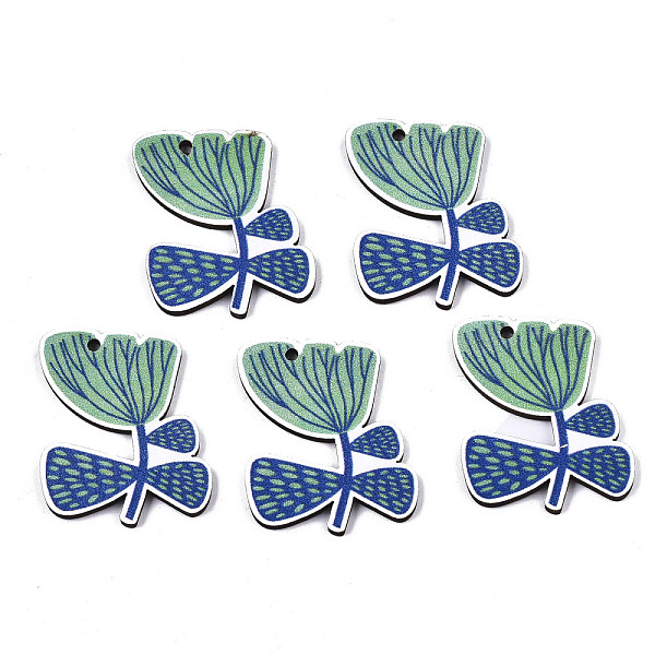 PandaHall Printed Basswood Pendants, Back Random Color, Flower, Steel Blue, 36x30.5x3mm, Hole: 2mm Wood Flower
PandaHall Printed Basswood Pendants, Back Random Color, Flower, Steel Blue, 36x30.5x3mm, Hole: 2mm Wood Flower