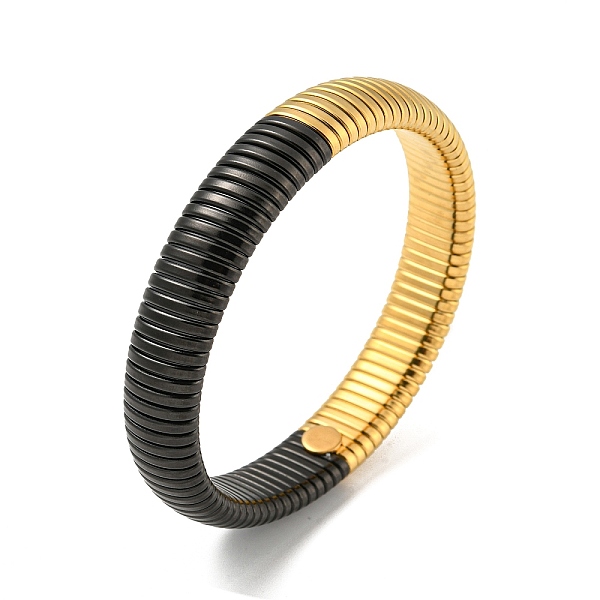 PandaHall 304 Stainless Steel Flat Snake Chain Bracelet, Stretch Bracelet, Black, Inner Diameter: 2-1/2 inch(6.3cm), Wide: 12mm 304...
PandaHall 304 Stainless Steel Flat Snake Chain Bracelet, Stretch Bracelet, Black, Inner Diameter: 2-1/2 inch(6.3cm), Wide: 12mm 304...