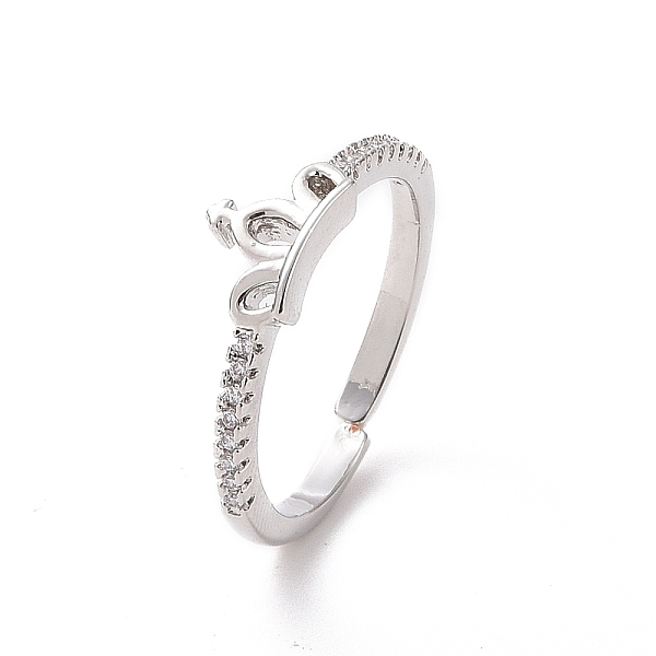 PandaHall Clear Cubic Zirconia Hollow Out Crown Open Cuff Ring, Brass Jewelry for Women, Platinum, Inner Diameter: 17.4mm Brass+Cubic...
PandaHall Clear Cubic Zirconia Hollow Out Crown Open Cuff Ring, Brass Jewelry for Women, Platinum, Inner Diameter: 17.4mm Brass+Cubic...