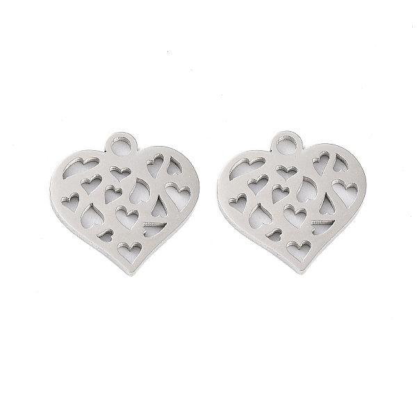 PandaHall 316 Stainless Steel Charms, Heart Charm, Laser Cut, Stainless Steel Color, 13x13x1mm, Hole: 1.5mm 316 Surgical Stainless Steel...
PandaHall 316 Stainless Steel Charms, Heart Charm, Laser Cut, Stainless Steel Color, 13x13x1mm, Hole: 1.5mm 316 Surgical Stainless Steel...