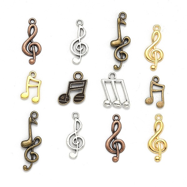 PandaHall Tibetan Style Alloy Pendants, Musical Note, Mixed Color, 24~27x10~16x2~3mm, Hole: 1.5~2.5mm Alloy Musical Note
PandaHall Tibetan Style Alloy Pendants, Musical Note, Mixed Color, 24~27x10~16x2~3mm, Hole: 1.5~2.5mm Alloy Musical Note