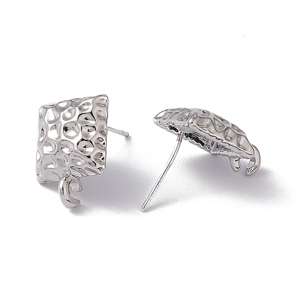 PandaHall Rack Plating Alloy Stud Earring Findings, with 925 Sterling Silver Pins and Vertical Loops, Cadmium Free & Lead Free, Hammered...
PandaHall Rack Plating Alloy Stud Earring Findings, with 925 Sterling Silver Pins and Vertical Loops, Cadmium Free & Lead Free, Hammered...
