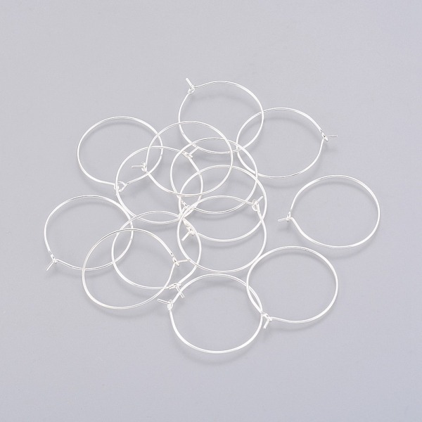 PandaHall Brass Wine Glass Charm Rings, Hoop Earring Findings, Silver Color Plated, 20 Gauge, 28x24x0.8mm Brass
PandaHall Brass Wine Glass Charm Rings, Hoop Earring Findings, Silver Color Plated, 20 Gauge, 28x24x0.8mm Brass