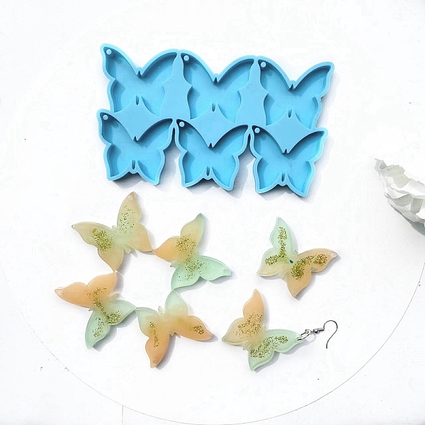 PandaHall Butterfly Pendant Silhouette Silicone Molds, Resin Casting Molds, for UV Resin & Epoxy Resin Jewelry Making, Light Sky Blue...
PandaHall Butterfly Pendant Silhouette Silicone Molds, Resin Casting Molds, for UV Resin & Epoxy Resin Jewelry Making, Light Sky Blue...