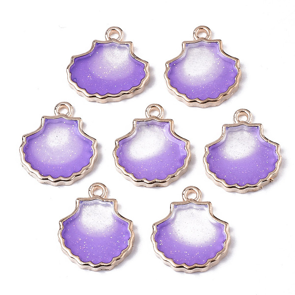 PandaHall Alloy Resin Pendants, with Glitter Powder, Scallop Shell Shape, Lead Free, Golden, Medium Orchid, 18x16x2.5mm, Hole: 1.6mm...
PandaHall Alloy Resin Pendants, with Glitter Powder, Scallop Shell Shape, Lead Free, Golden, Medium Orchid, 18x16x2.5mm, Hole: 1.6mm...