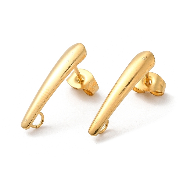 PandaHall 304 Stainless Steel Stud Earring Findings, with Loops, Teardrop, Golden, 20x4.2mm, Pin: 0.8mm, Hole: 2.1mm 304 Stainless Steel...
PandaHall 304 Stainless Steel Stud Earring Findings, with Loops, Teardrop, Golden, 20x4.2mm, Pin: 0.8mm, Hole: 2.1mm 304 Stainless Steel...