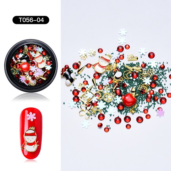 PandaHall Christmas Theme Alloy Enamel Cabochons, Nail Art Decoration Accessories, with Brass, Resin and Rhinestone, Mixed Shapes, Mixed..., Multicolor
PandaHall Christmas Theme Alloy Enamel Cabochons, Nail Art Decoration Accessories, with Brass, Resin and Rhinestone, Mixed Shapes, Mixed..., Multicolor
