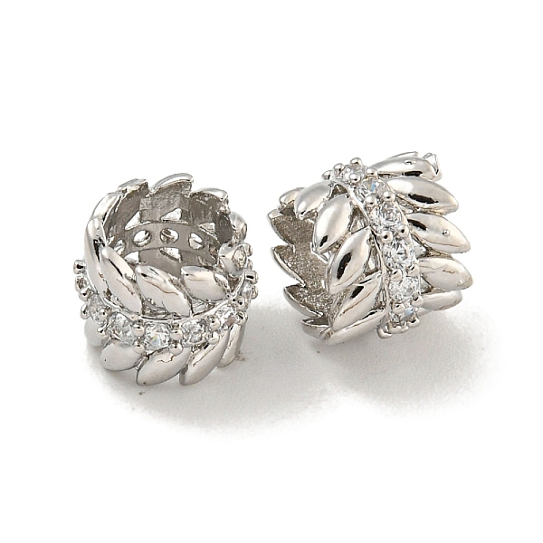 PandaHall Rack Plating Brass Micro Pave Clear Cubic Zirconia European Beads, Large Hole Beads, Long-Lasting Plated, Lead Free & Cadmium Free...
PandaHall Rack Plating Brass Micro Pave Clear Cubic Zirconia European Beads, Large Hole Beads, Long-Lasting Plated, Lead Free & Cadmium Free...