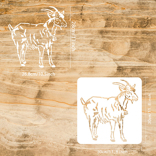 PandaHall FINGERINSPIRE Goat Stencil for Painting 30x30cm Reusable Goat Pattern Stencil Sheep Drawing Stencil Farm Animal Decoration Stencil..., White
PandaHall FINGERINSPIRE Goat Stencil for Painting 30x30cm Reusable Goat Pattern Stencil Sheep Drawing Stencil Farm Animal Decoration Stencil..., White