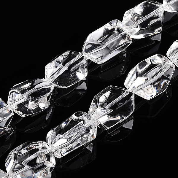 PandaHall Grade A Natural Quartz Crystal Beads Strands, Rock Crystal Beads, Nuggets, 19~24x13~17x11~15mm, Hole: 1.5mm, about 20pcs/strand...
PandaHall Grade A Natural Quartz Crystal Beads Strands, Rock Crystal Beads, Nuggets, 19~24x13~17x11~15mm, Hole: 1.5mm, about 20pcs/strand...