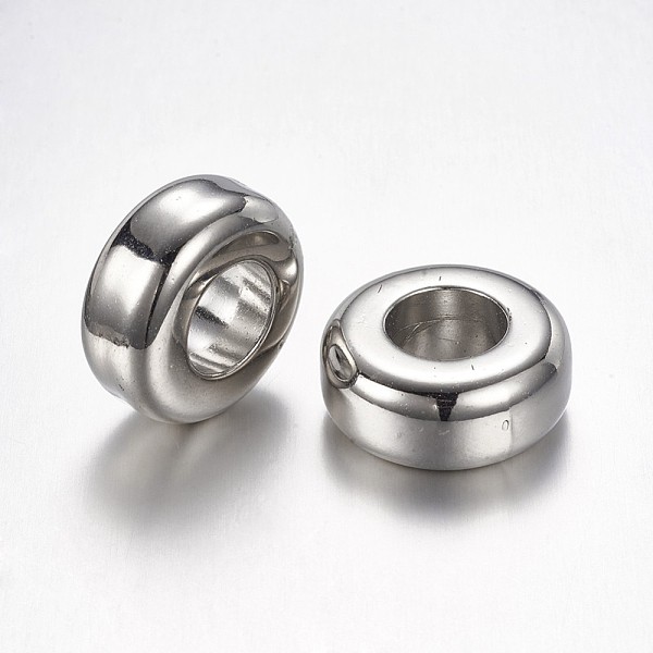 PandaHall CCB Plastic Beads, Rondelle, Platinum, 20.5x9mm, Hole: 10mm Plastic Rondelle
PandaHall CCB Plastic Beads, Rondelle, Platinum, 20.5x9mm, Hole: 10mm Plastic Rondelle