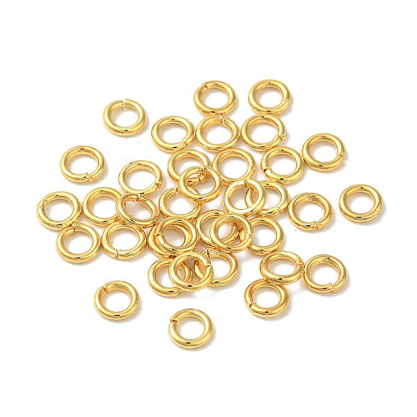PandaHall 304 Stainless Steel Open Jump Rings, Flat Round, Real 18K Gold Plated, 4x0.8mm, Inner Diameter: 2mm 304 Stainless Steel Flat Round
PandaHall 304 Stainless Steel Open Jump Rings, Flat Round, Real 18K Gold Plated, 4x0.8mm, Inner Diameter: 2mm 304 Stainless Steel Flat Round