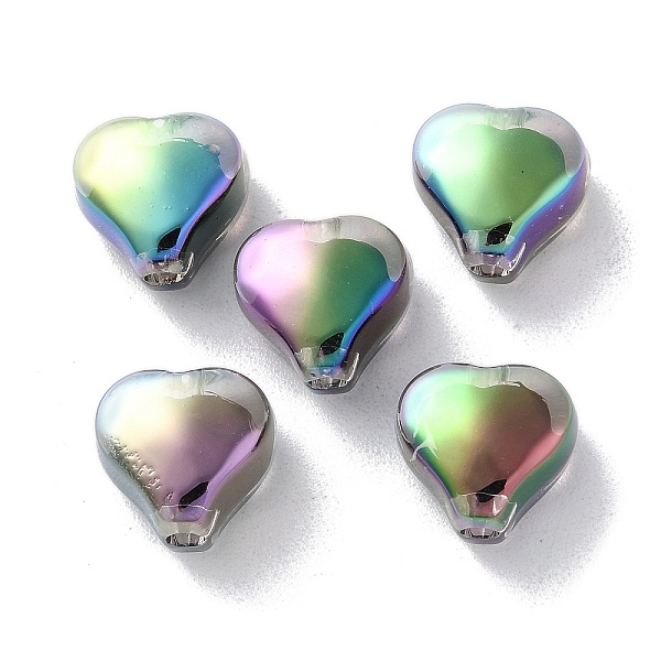 PandaHall UV Plating Rainbow Iridescent Acrylic Beads, Bead in Bead, Heart, Colorful, 10.5x11.5x8mm, Hole: 2mm Acrylic Heart
PandaHall UV Plating Rainbow Iridescent Acrylic Beads, Bead in Bead, Heart, Colorful, 10.5x11.5x8mm, Hole: 2mm Acrylic Heart