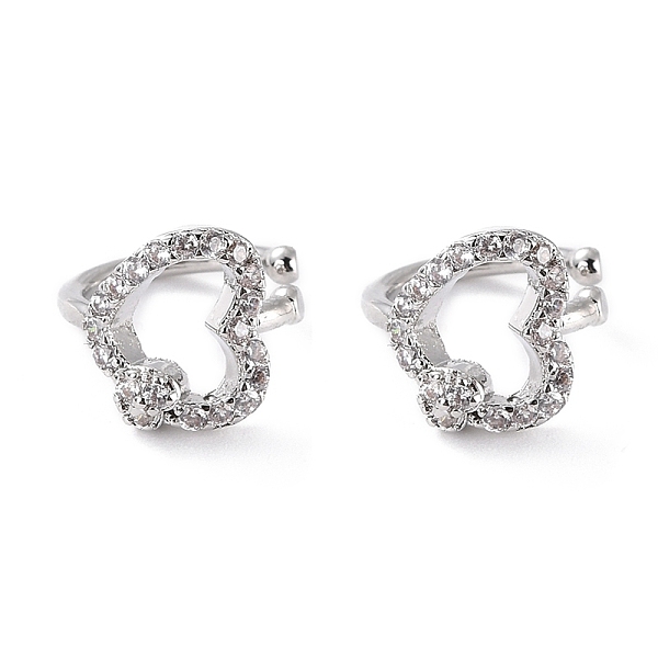 PandaHall Heart Clear Cubic Zirconia Cuff Earrings, Ear Cartilage Clip on, Non-Piercing Jewelry for Valentine's Day, Cadmium Free & Lead...
PandaHall Heart Clear Cubic Zirconia Cuff Earrings, Ear Cartilage Clip on, Non-Piercing Jewelry for Valentine's Day, Cadmium Free & Lead...