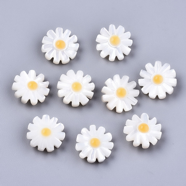 PandaHall Natural White Shell Mother of Pearl Shell Beads, Flower, Seashell Color, 12x4.5mm, Hole: 0.9mm White Shell Flower
PandaHall Natural White Shell Mother of Pearl Shell Beads, Flower, Seashell Color, 12x4.5mm, Hole: 0.9mm White Shell Flower
