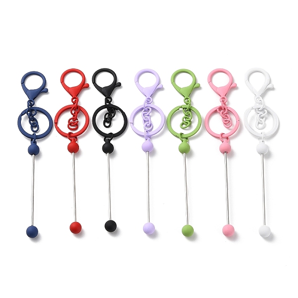 PandaHall Spray Painted Alloy Bar Beadable Keychain for Jewelry Making DIY Crafts, with Alloy Lobster Clasps and Iron Ring, Mixed Color..., Multicolor
PandaHall Spray Painted Alloy Bar Beadable Keychain for Jewelry Making DIY Crafts, with Alloy Lobster Clasps and Iron Ring, Mixed Color..., Multicolor