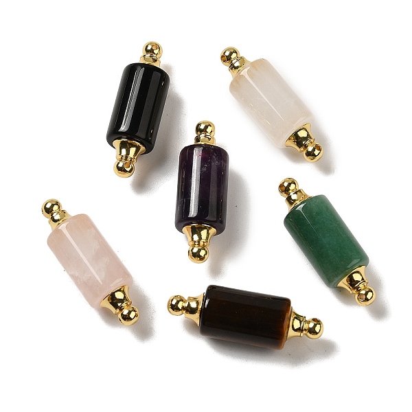 PandaHall Natural Mixed Stone Connector Charms, with Golden Plated 304 Stainless Steel Findings, Column Links, 36x12mm, Hole: 1.2~1.4mm...
PandaHall Natural Mixed Stone Connector Charms, with Golden Plated 304 Stainless Steel Findings, Column Links, 36x12mm, Hole: 1.2~1.4mm...